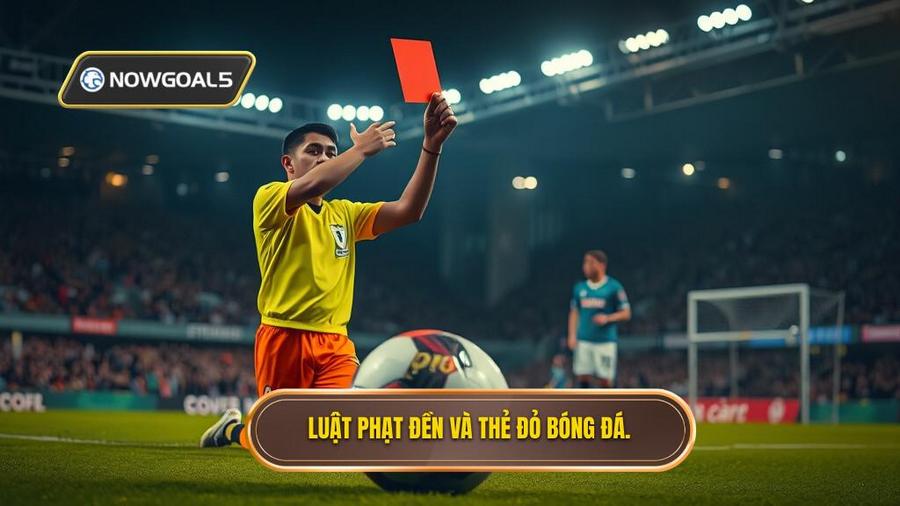 1. Luật phạt đền và thẻ đỏ bóng đá.