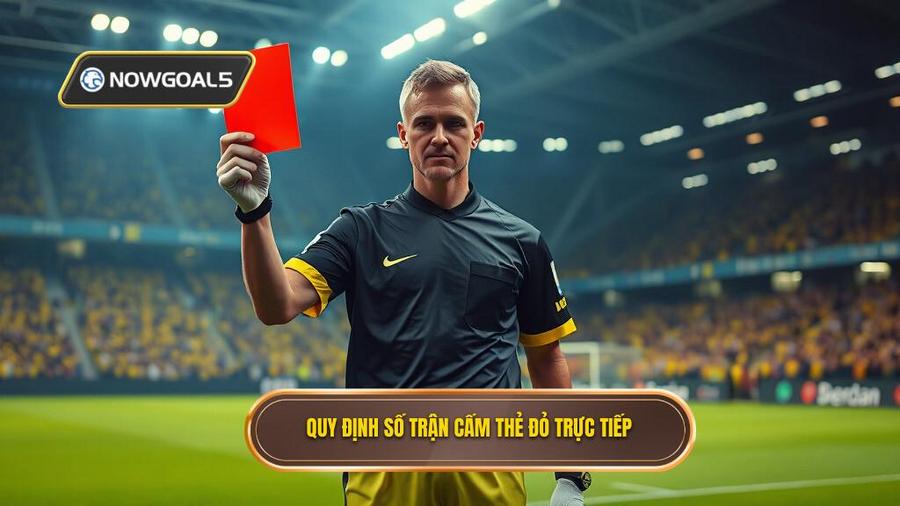2. Quy định số trận cấm thẻ đỏ trực tiếp